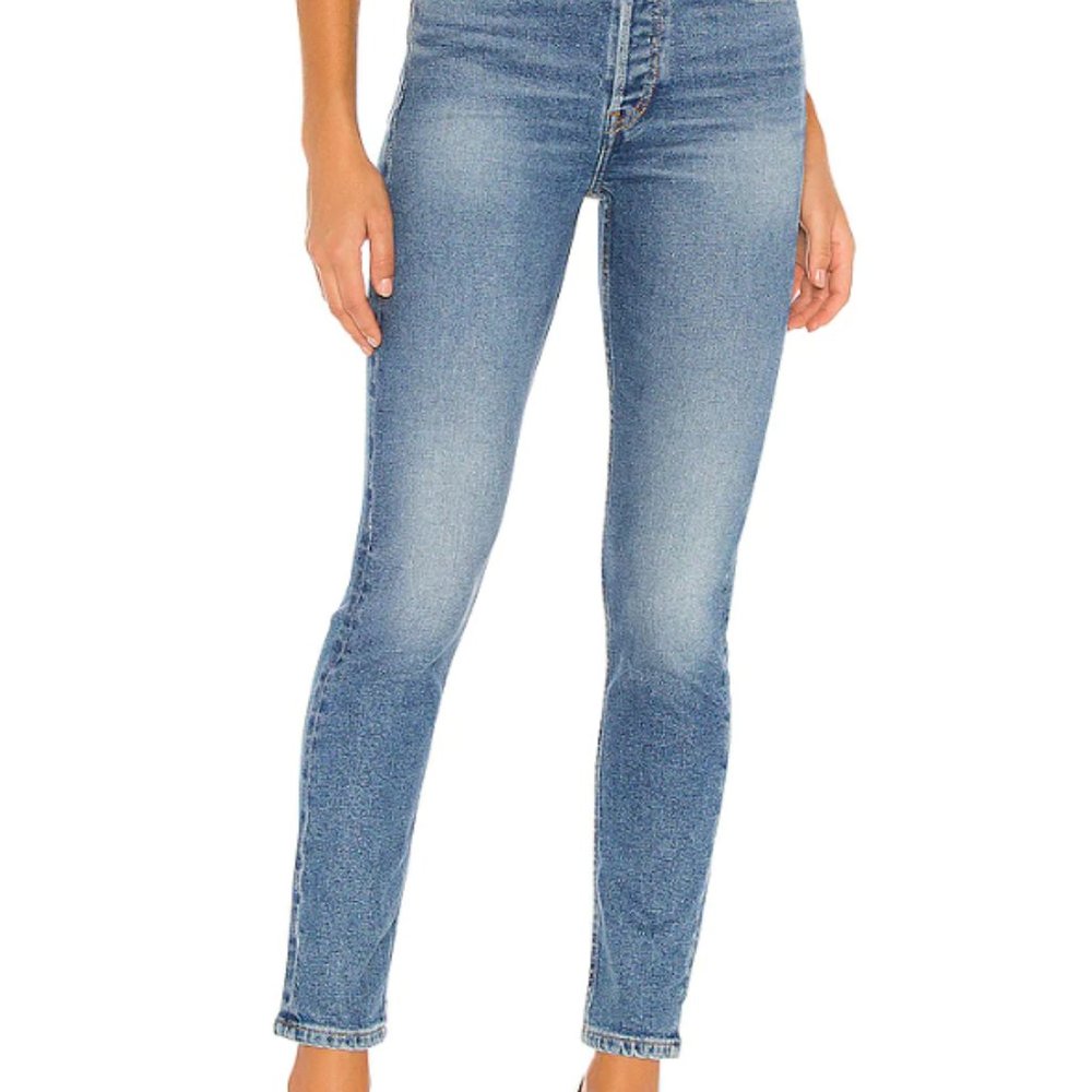 RE/DONE Originals 90s High Rise Ankle Crop Jeans Size 25